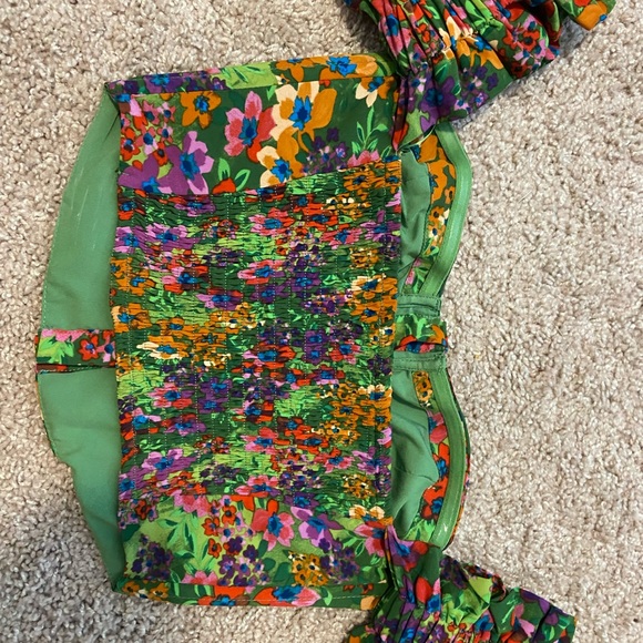 ASTR the Label Print Off Shoulder Corset Top - Picture 7 of 10